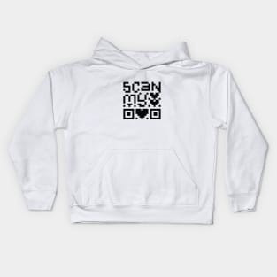 Scan My Heart Kids Hoodie